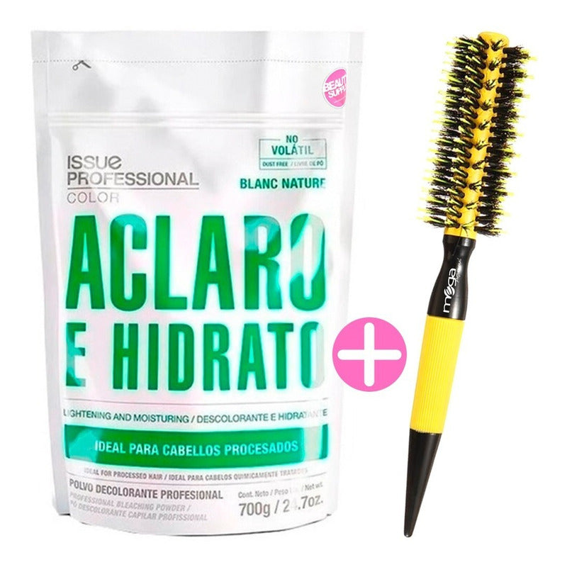 Polvo Decolorante Issue Blanc Nature 700gr + Cepillo Mega 1 Negro