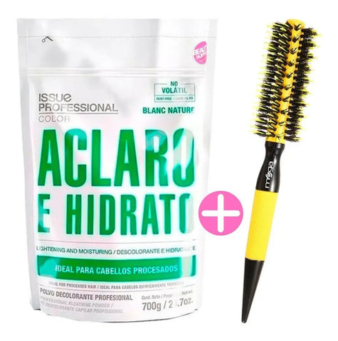 Polvo Decolorante Issue Blanc Nature 700gr + Cepillo Mega 1 Negro