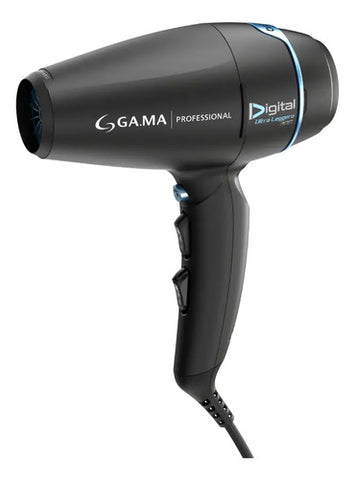 Secador Gama Bravo 80 2400w Iónico. Ultra Liviano 397grs Negro