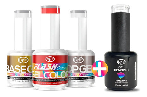 Kit Esmaltes Semipermanentes Gnp 15ml 21 Free + Removedor