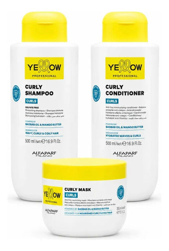 Kit Completo Para Rulos Alfaparf Yellow Rizos Perfectos