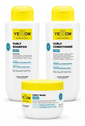 Kit Completo Para Rulos Alfaparf Yellow Rizos Perfectos