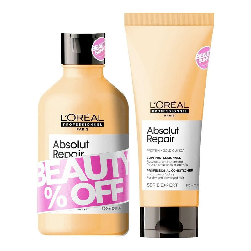 Combo De Shampoo Loreal Y Acondicionador Para Dañado O Seco