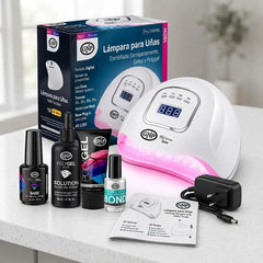 Kit Completo De Polygel Gnp Con Lampara Uv Led