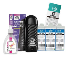 X3 Cera Depilatoria Gnp, Calentador Mega, Bandas Y Aceite