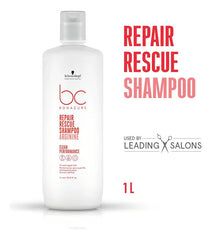 Shampoo Bonacure Repair Rescue Repara Y Fortalece 1l