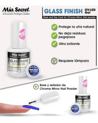 Top Coat Mia Secret Glass Finish, Sellador Ultrabrillante