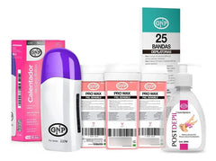 X3 Cera Depilatoria Gnp, Calentador De Cera, Bandas Y Aceite