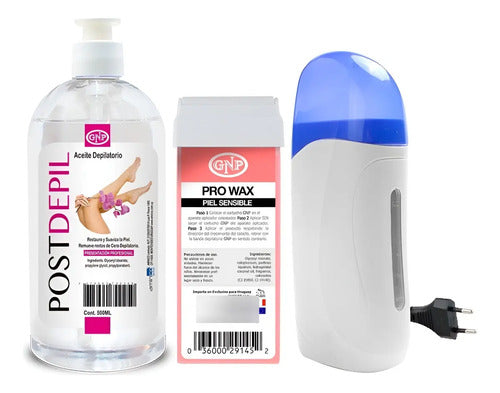 Cera Depilatoria, Calentador De Cera, Aceite Gnp 500ml