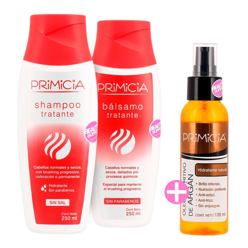 Combo Shampoo Y Acondicionador Tratante Primicia, Sin Sal