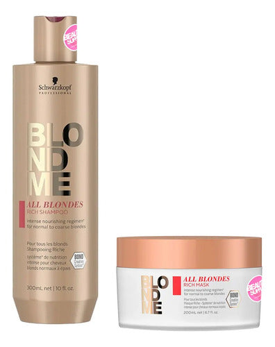 Shampoo Rich 300ml Y Mascara 200ml Schwarzkopf Blondme
