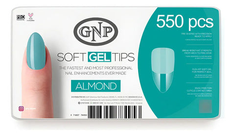Soft Gel Tips Gnp X550 Unidades. Gel Suave Flex-fit