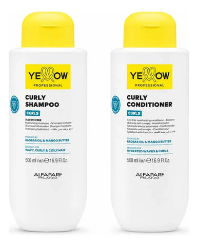 Duo Curl Alfaparf Yellow Con Shampoo Y Acondicionador