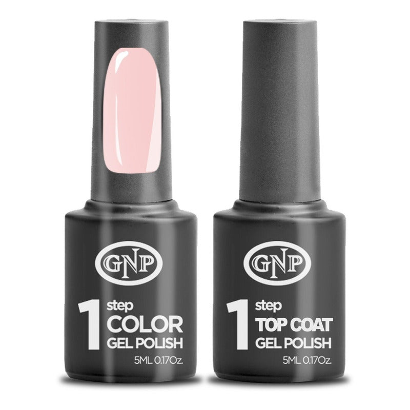 Kit De Esmalte Semipermanente De 1 Paso Gnp Color + Top Coat