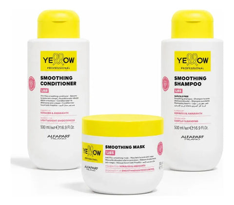 Kit Liss Alfaparf Yellow Shampoo Acondicionador Y Mascara