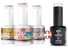 Kit Esmaltes Semipermanentes Gnp 15ml 21 Free + Removedor