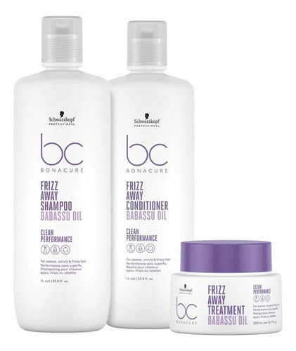 Shampoo Y Acondicionador Schwarzkopf Frizz Away Con Mascara