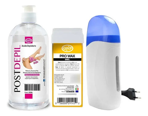 Cera Depilatoria, Calentador De Cera, Aceite Gnp 500ml