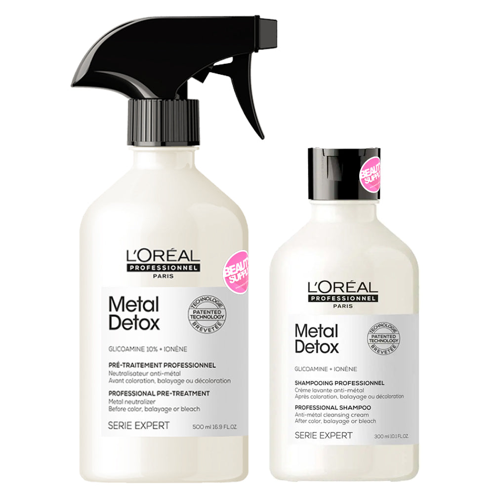 Pack de Tratamiento + Shampoo METAL DETOX Loreal