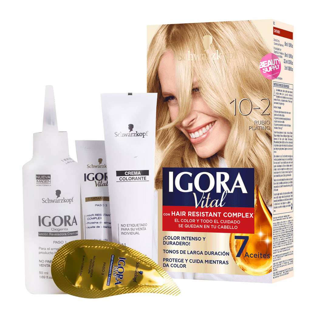 Tinta Schwarzkopf Igora Vital 10.2 50ml en Beauty Supply