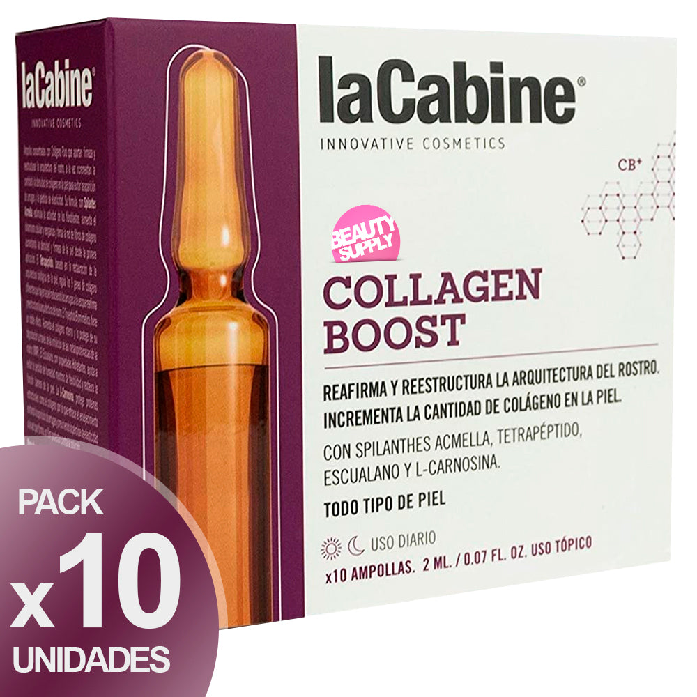 Pack de 10 Ampollas laCabine Collagen Boost 2ml en Beauty Supply