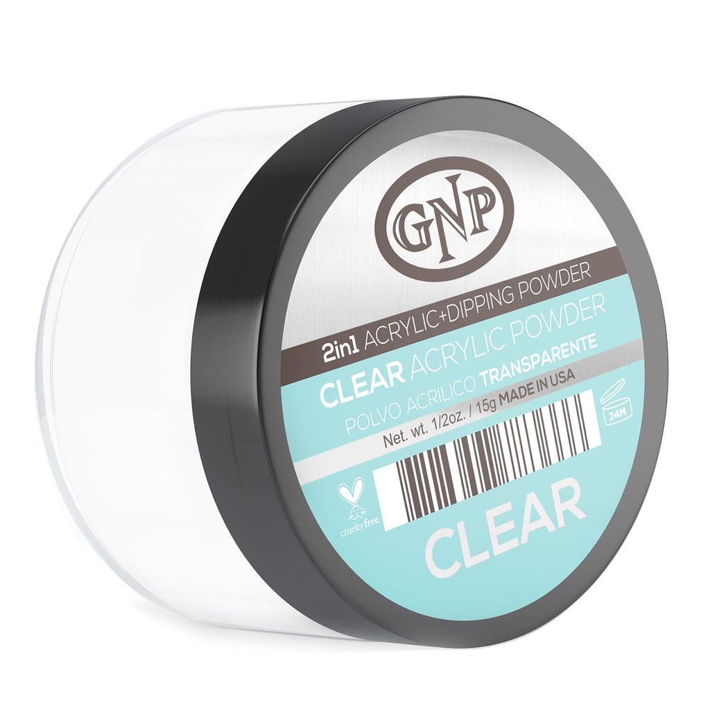 Polvo Acrílico GNP Transparente 15Gr. en Beauty Supply