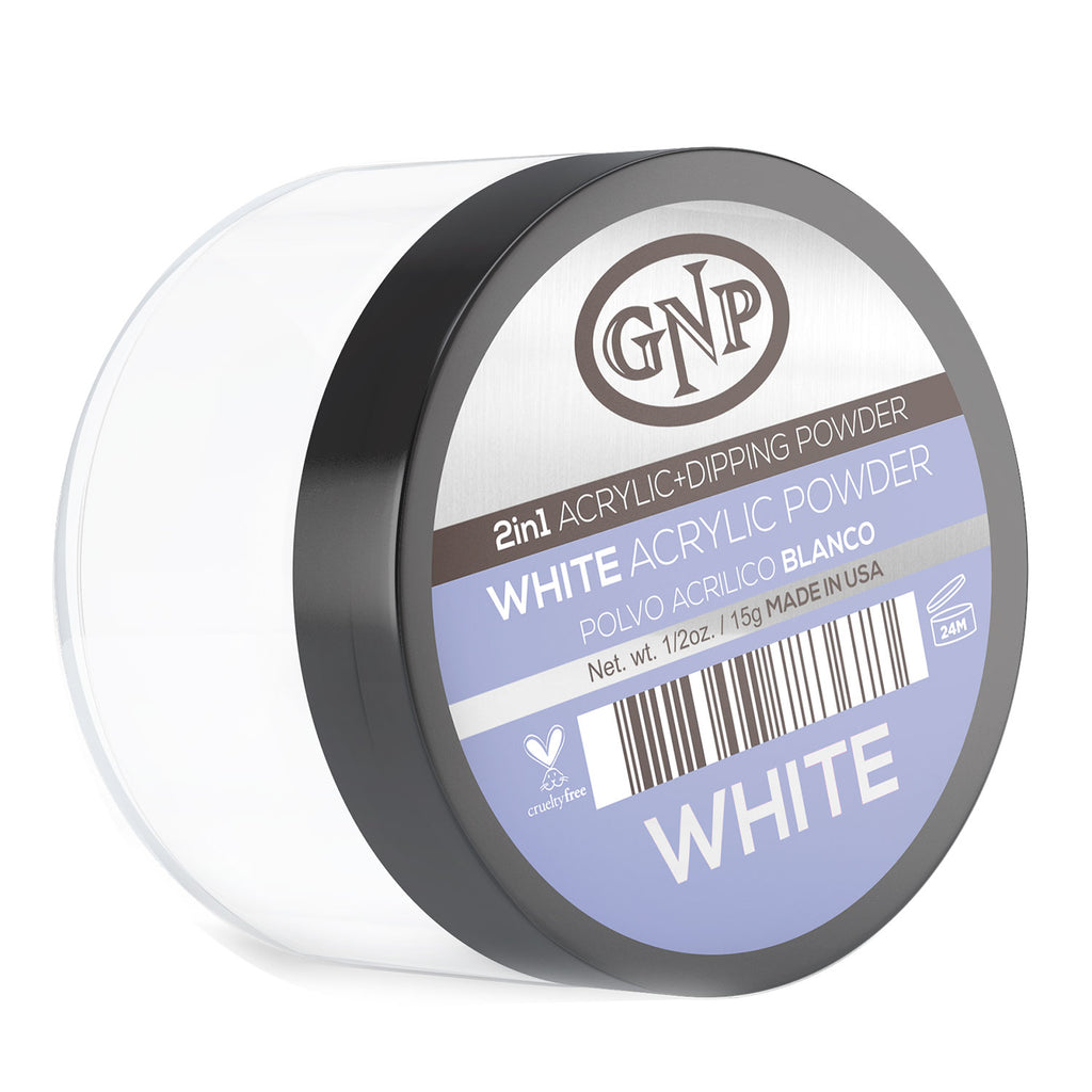 Polvo Acrílico GNP Blanco 15Gr. en Beauty Supply