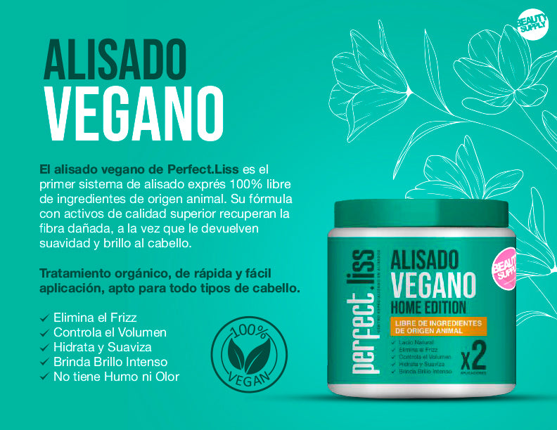 Alisado Vegano Perfect.liss 250ML Rápida Y Fácil Aplicación en Beauty Supply