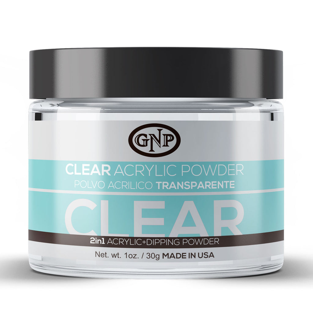 Polvo Acrílico GNP Transparente 30Gr. en Beauty Supply