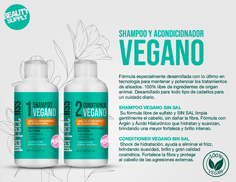 Acondicionador Vegano Sin Sal Perfect.liss 250ml en Beauty Supply