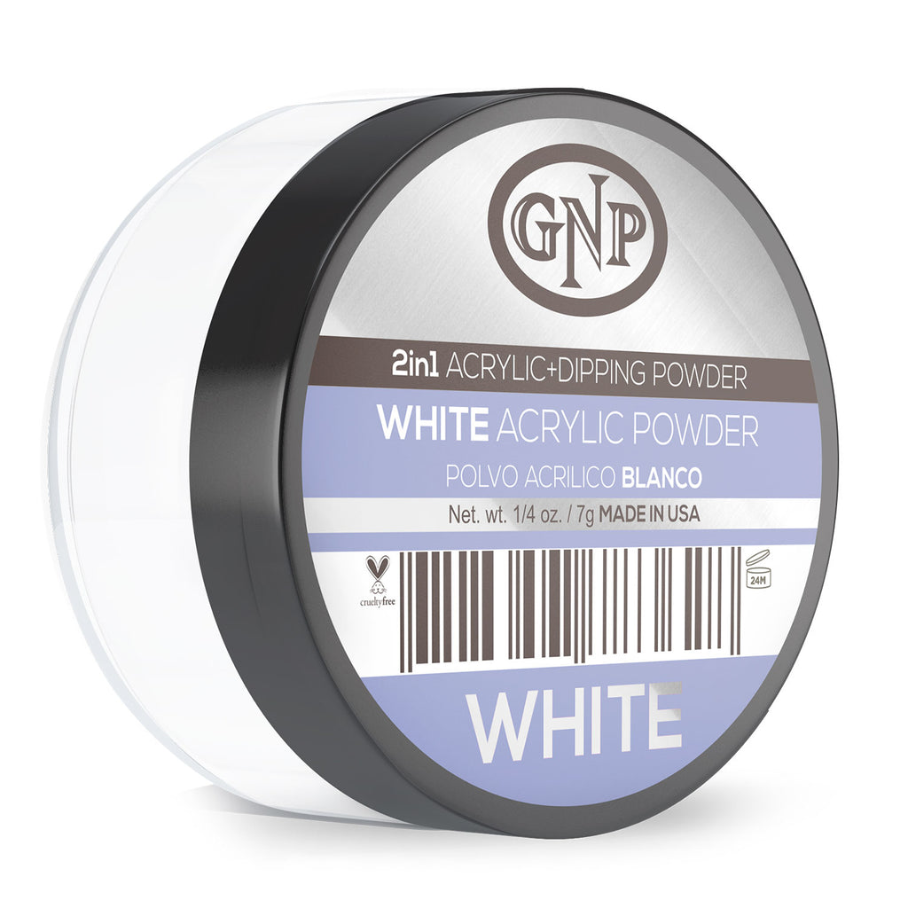 Polvo Acrílico GNP Blanco 7Gr. en Beauty Supply