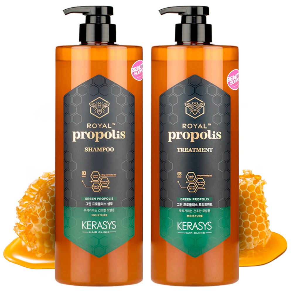 Shampoo y Tratamiento Kerasys Propolis Verde Cabello Seco