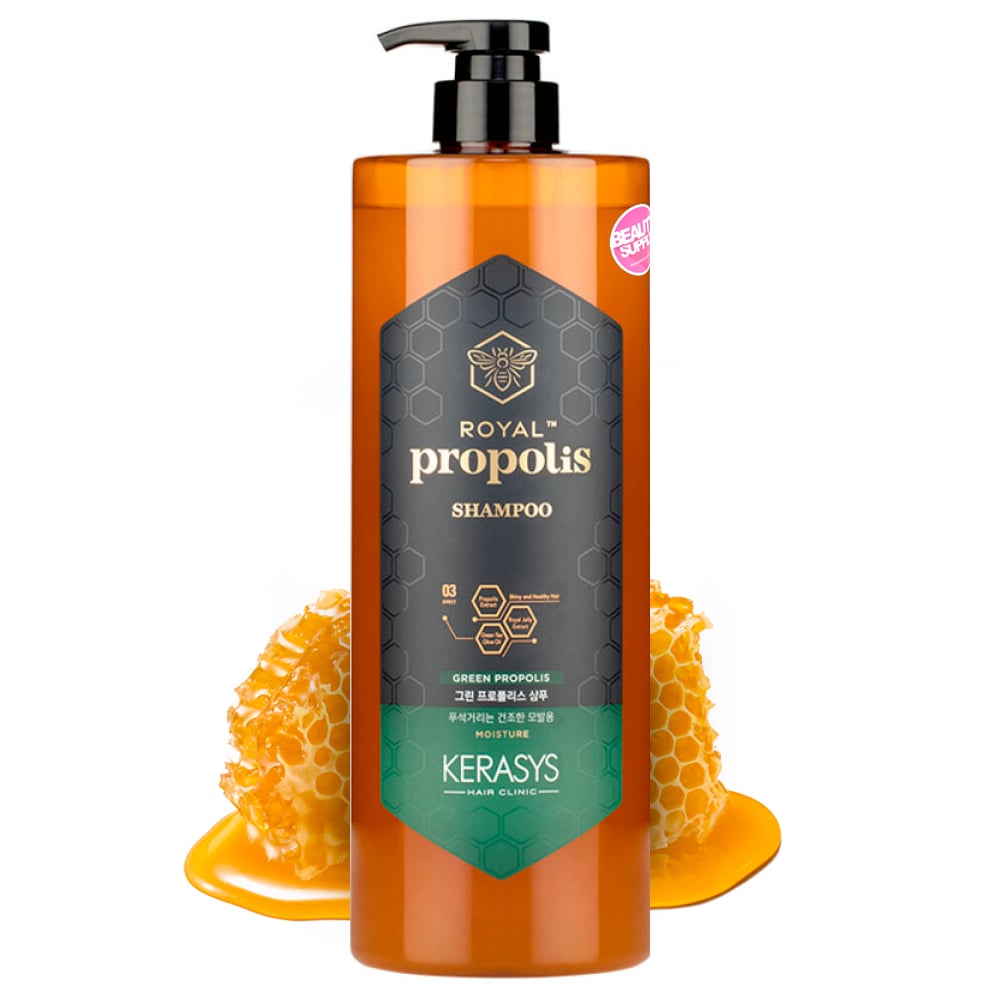 Shampoo Kerasys Propolis Verde 1LT seco y encrespados