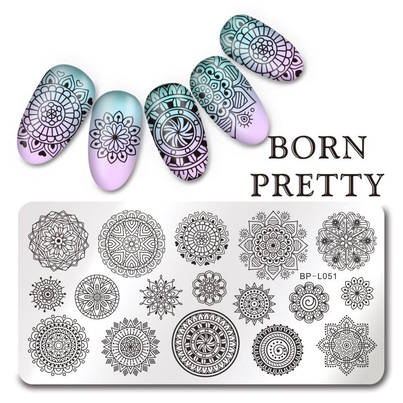 Placas De Stamping Born Pretty De Metal Rectangulares en Beauty Supply