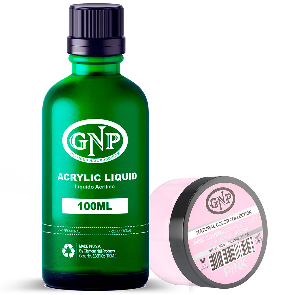 Cover GNP Pink 15Gr. + Líquido Acrílico GNP 100Ml en Beauty Supply