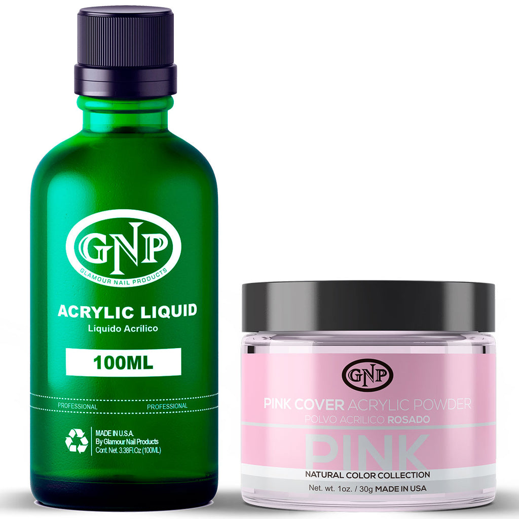 Cover GNP Pink 30Gr. + Líquido Acrílico GNP 100Ml en Beauty Supply