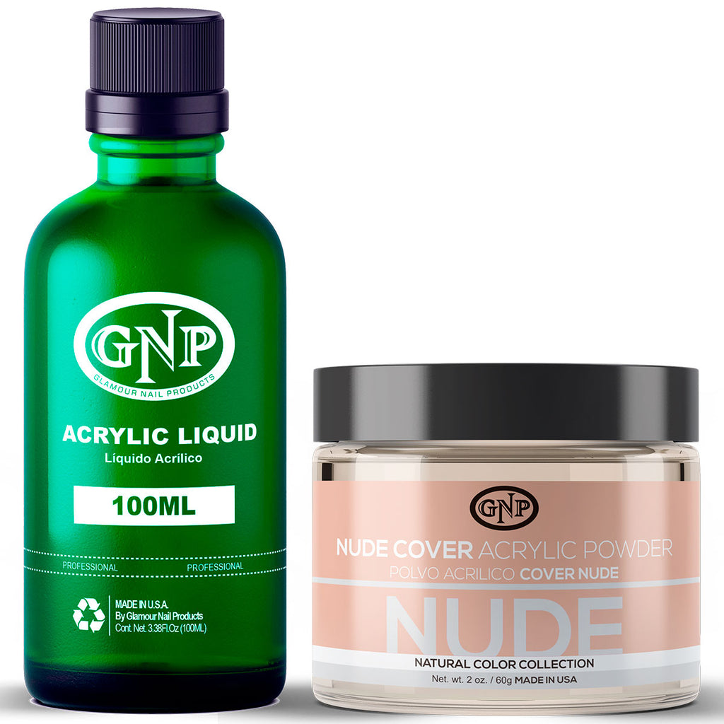Cover GNP Nude 60Gr. + Líquido Acrílico GNP 100Ml en Beauty Supply