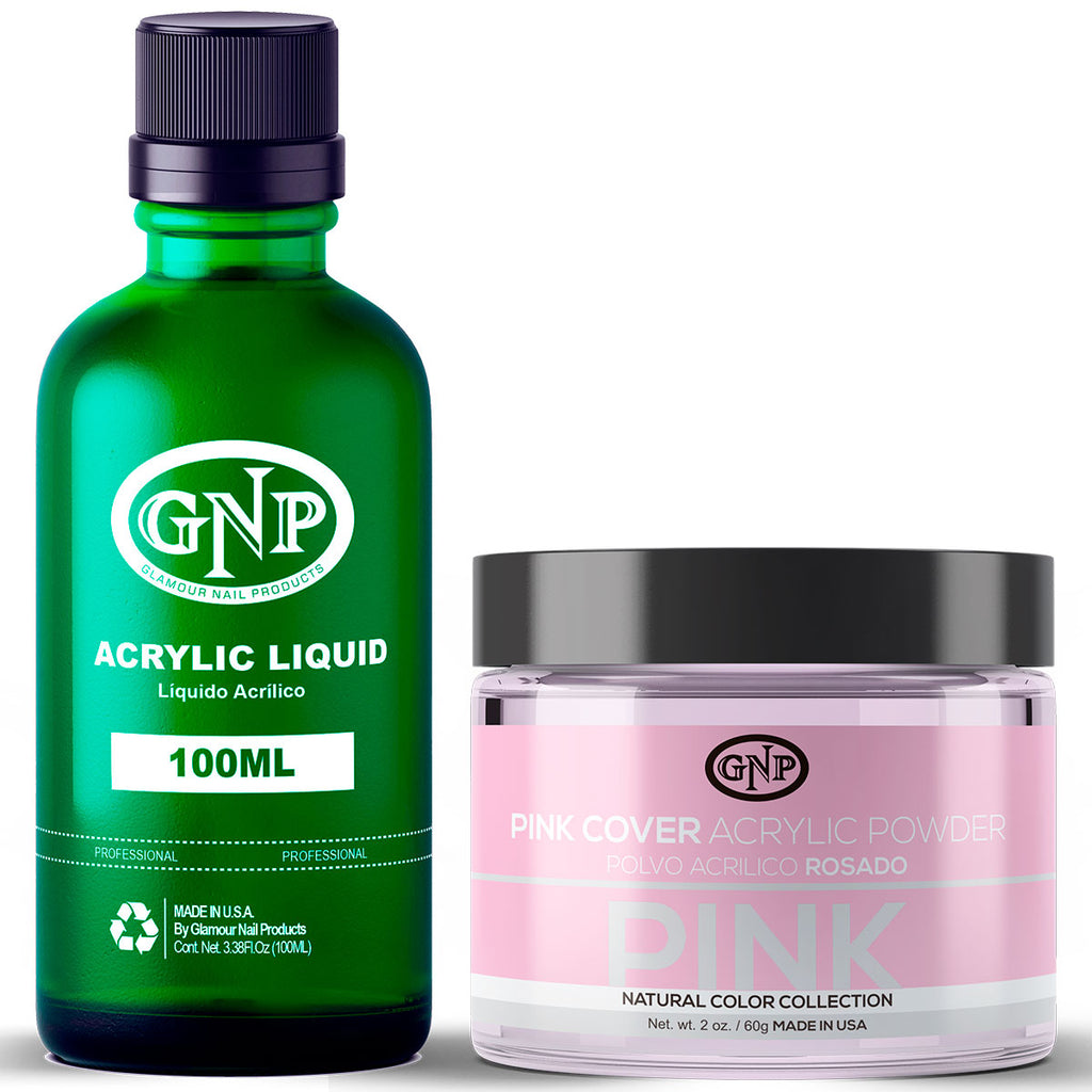 Cover GNP Pink 60Gr. + Líquido Acrílico GNP 100Ml en Beauty Supply