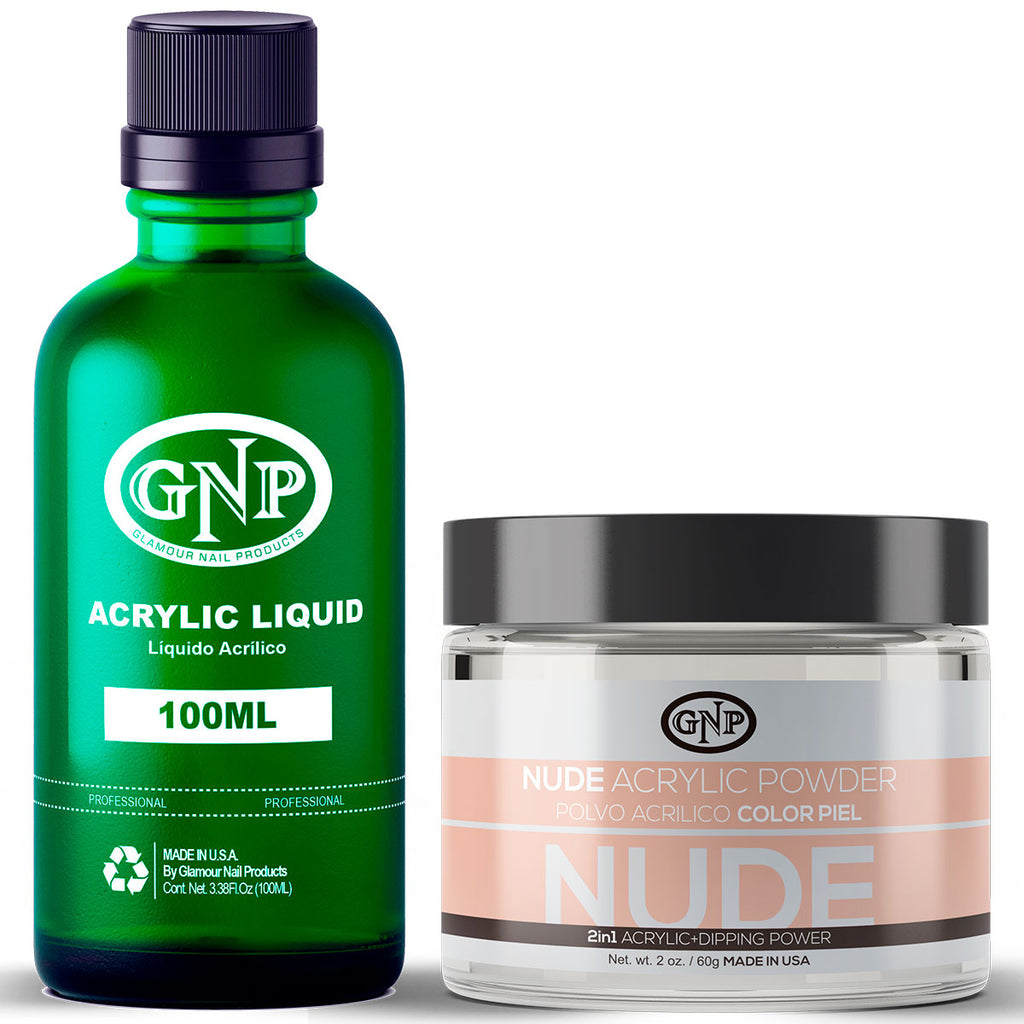 Polvo Acrílico GNP Nude 60Gr. + Líquido Acrílico GNP 100Ml en Beauty Supply