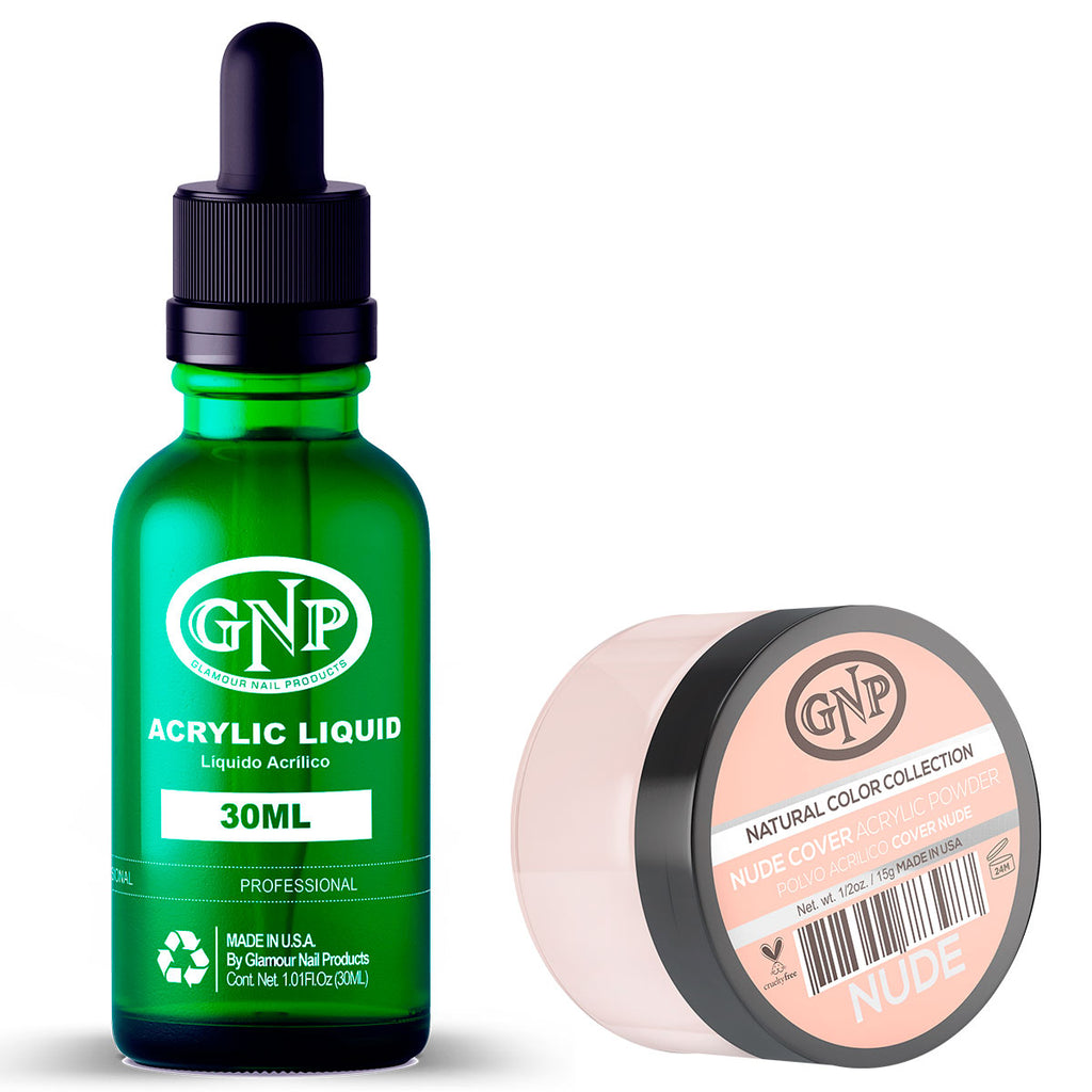 Cover GNP Nude 15Gr. + Líquido Acrílico GNP 30Ml en Beauty Supply