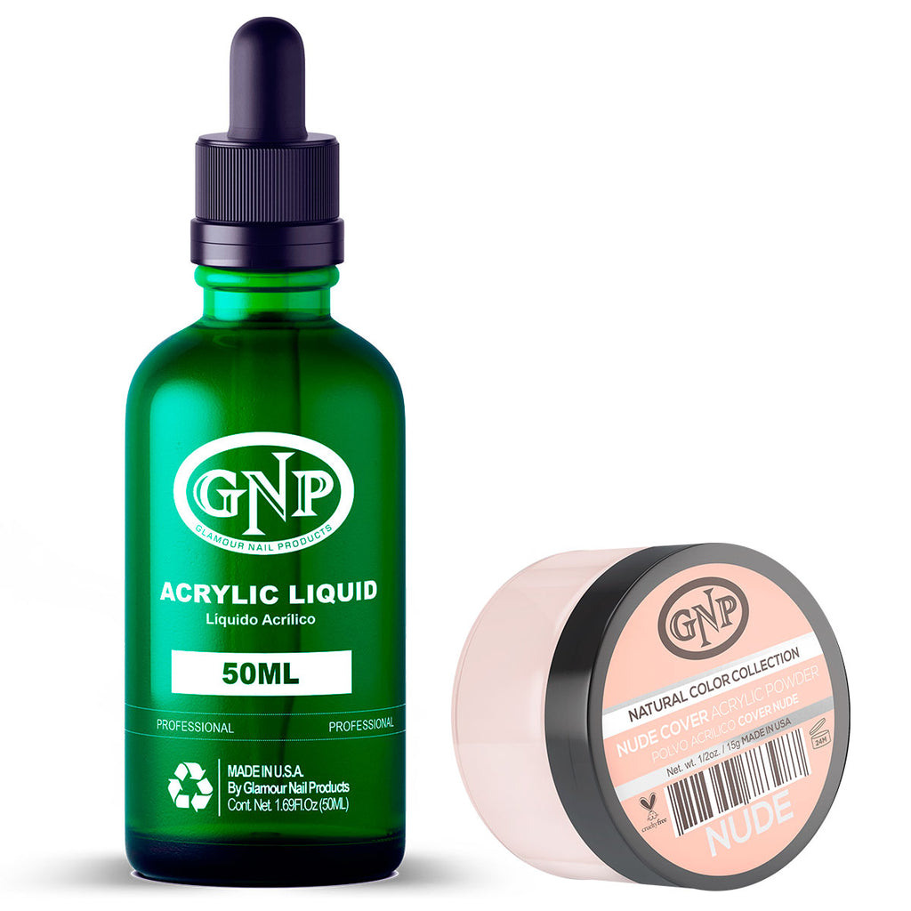 Cover GNP Nude 15Gr. + Líquido Acrílico GNP 50Ml en Beauty Supply