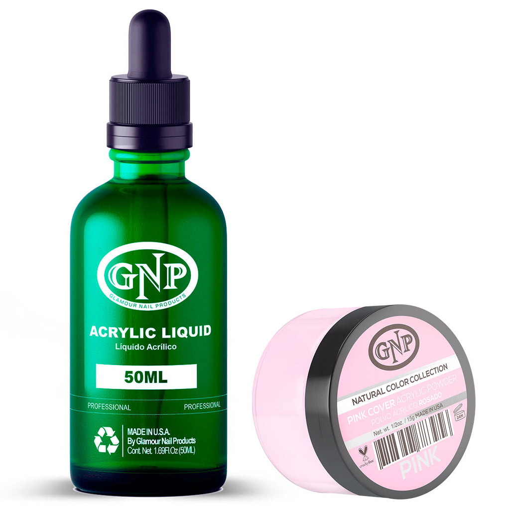 Cover GNP Pink 15Gr. + Líquido Acrílico GNP 50Ml en Beauty Supply