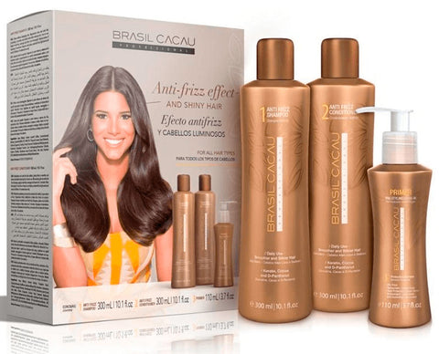 Kit Mantenimiento BRASIL CACAU Antifrizz con Primer en Beauty Supply