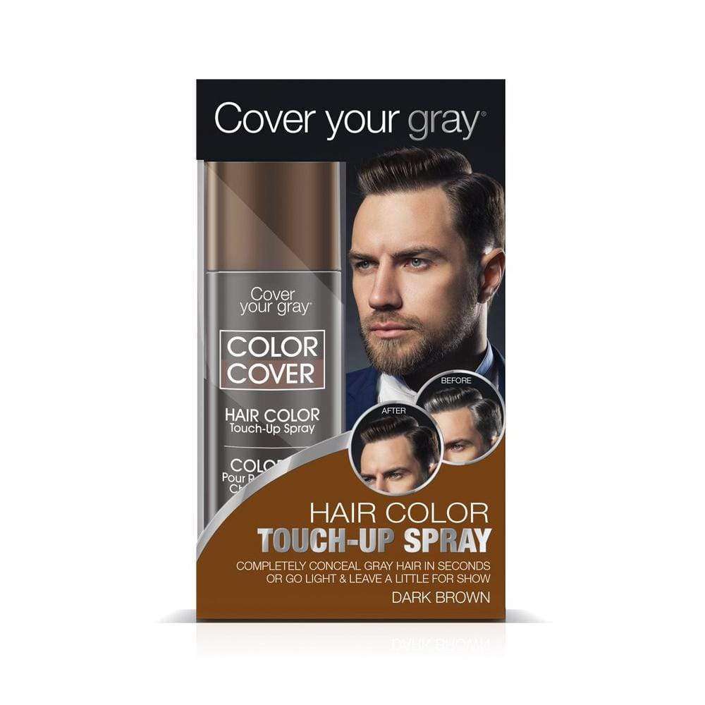 Cubre Canas para Hombres en Spray CoverYourGray Marron Oscuro en Beauty Supply