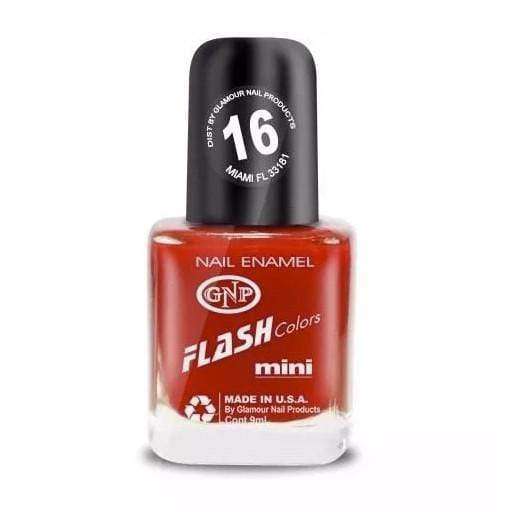 Esmalte FLASH Colors de GNP 9ML Nro.16 Rojo Intenso en Beauty Supply