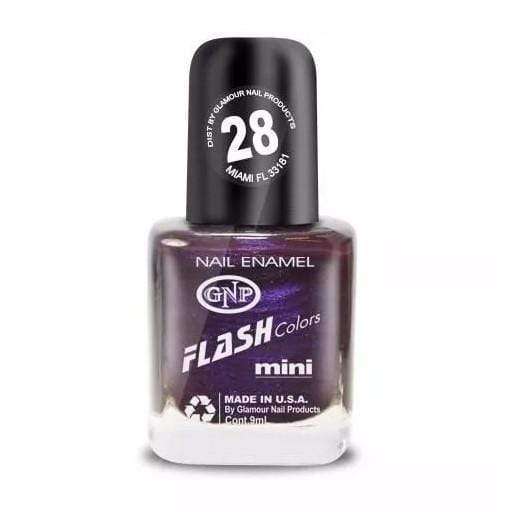 Esmalte FLASH Colors de GNP 9ML Nro.28 Violeta con Nacar en Beauty Supply