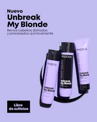 Kit de Shampoo, Acondicionador y Leavin Reparador Matrix Unbreak My Blonde en Beauty Supply