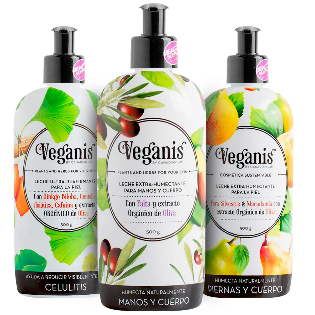 Pack X3 Leches o Cremas Veganas Veganis 500gr, Libre De Parabenos en Beauty Supply