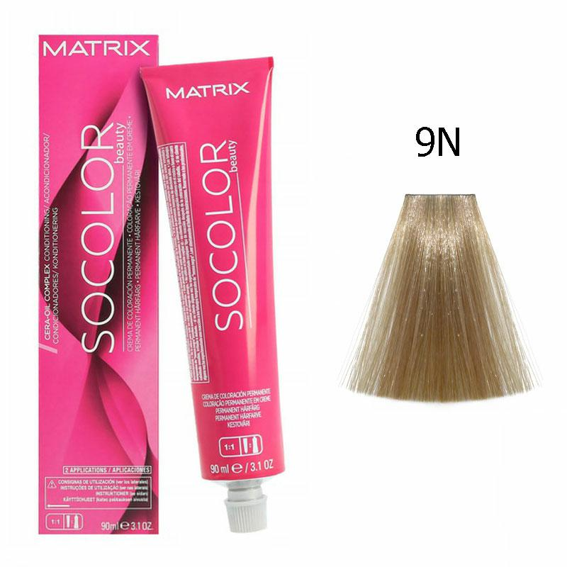 9N POMO DE TINTA MATRIX SoColorBeauty 90ML en Beauty Supply