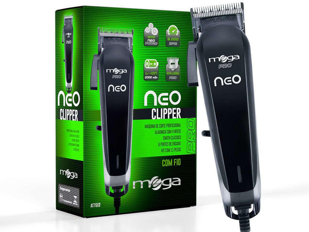 Maquina Corta Pelo Clipper Mega Neo Profesional C/cable en Beauty Supply